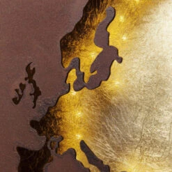 Wandlamp Wereldkaart -Zuiver Verkoop kare design map led wandlamp wereldkaart 03