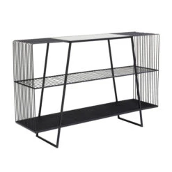 Metalen Sidetable Zwart -Zuiver Verkoop kare design mesh metalen sidetable zwart 83674 008
