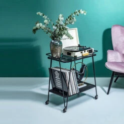 Metalen Trolley -Zuiver Verkoop kare design mesh metalen trolley 83673 009