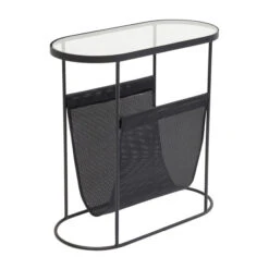 Ovalen Bijzettafel Krantenbak