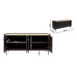 Zwart Design Dressoir -Zuiver Verkoop kare design milano zwart design dressoir 01 1