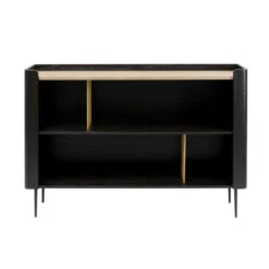 Zwart Design Dressoir Open Vakken -Zuiver Verkoop kare design milano zwart design dressoir open vakken 01