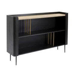 Zwart Design Dressoir Open Vakken -Zuiver Verkoop kare design milano zwart design dressoir open vakken 02