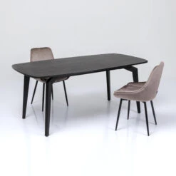 Zwarte Design Eettafel Hout -Zuiver Verkoop kare design milano zwarte design eettafel hout 07