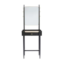 Zwarte Design Kaptafel Met Spiegel