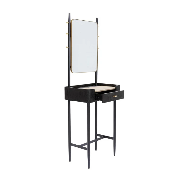 Zwarte Design Kaptafel Met Spiegel 6 Zwarte Design Kaptafel Met Spiegel - Afbeelding 4