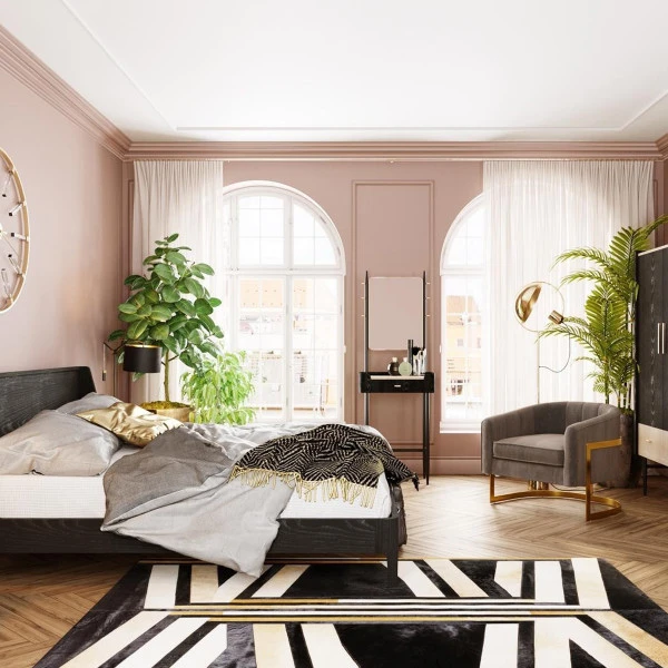 Zwarte Design Kaptafel Met Spiegel 7 Zwarte Design Kaptafel Met Spiegel - Afbeelding 5