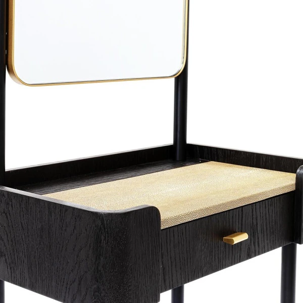 Zwarte Design Kaptafel Met Spiegel 10 Zwarte Design Kaptafel Met Spiegel - Afbeelding 8