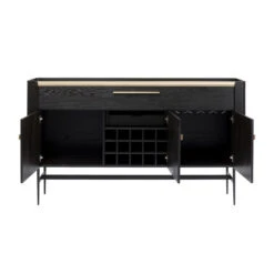 Zwarte Design Wijnkast Dressoir -Zuiver Verkoop kare design milano zwarte design wijnkast dressoir 06