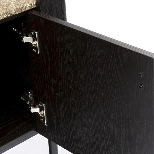 Zwarte Design Wijnkast Trolley 11 Zwarte Design Wijnkast Trolley - Afbeelding 9