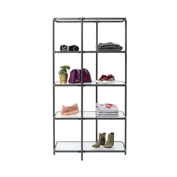 Stellingkast Met Ribbelglas 4 Stellingkast Met Ribbelglas - Afbeelding 2