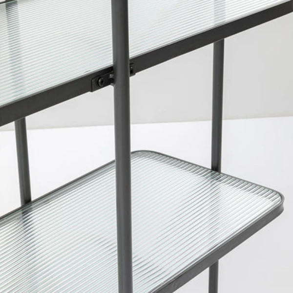 Stellingkast Met Ribbelglas 6 Stellingkast Met Ribbelglas - Afbeelding 4