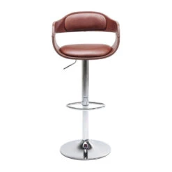 Retro Barkruk Bruin Leer -Zuiver Verkoop kare design monaco retro barkruk bruin leer 01