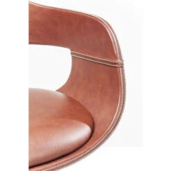 Retro Barkruk Bruin Leer -Zuiver Verkoop kare design monaco retro barkruk bruin leer 06