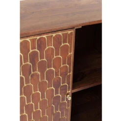 Retro Kastje Mangohout Goud -Zuiver Verkoop kare design muskat mangohouten retrowandkast 08