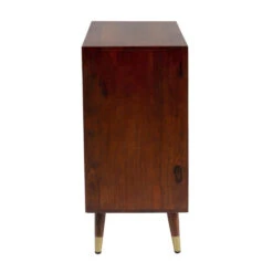 Mangohouten Wandkast Met Goud -Zuiver Verkoop kare design muskat mangohouten wandkast met goud 05