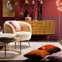 Design Salontafelset Rond Marmer -Zuiver Verkoop kare design mystic marmeren salontafelset 02