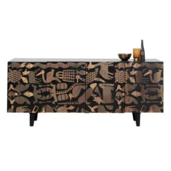 Mangohout Dressoir -Zuiver Verkoop kare design nativera mangohout dressoir 04