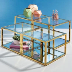 Gouden Design Salontafelset 13 Gouden Design Salontafelset -Zuiver Verkoop kare design orion gold gouden design salontafelset 04