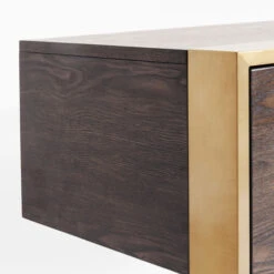 Houten Sidetable Met Messing -Zuiver Verkoop kare design osaka houten sidetable met messing 83880 002