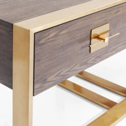 Houten Sidetable Met Messing -Zuiver Verkoop kare design osaka houten sidetable met messing 83880 003