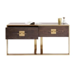 Houten Sidetable Met Messing -Zuiver Verkoop kare design osaka houten sidetable met messing 83880 007