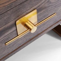 Salontafel Donker Hout Messing -Zuiver Verkoop kare design osaka salontafel donker hout messing 83876 003