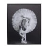 Zwart-wit Schilderij -Zuiver Verkoop kare design passion of ballet zwart wit schilderij 01