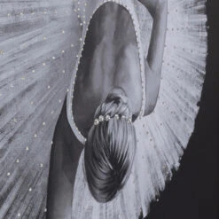 Zwart-wit Schilderij -Zuiver Verkoop kare design passion of ballet zwart wit schilderij 05