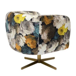 Draaistoel Met Bloempatroon -Zuiver Verkoop kare design peony draaistoel met bloempatroon 03