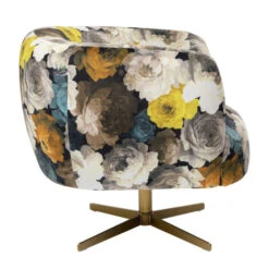 Draaistoel Met Bloempatroon -Zuiver Verkoop kare design peony draaistoel met bloempatroon 04