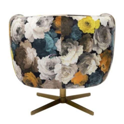 Draaistoel Met Bloempatroon -Zuiver Verkoop kare design peony draaistoel met bloempatroon 05