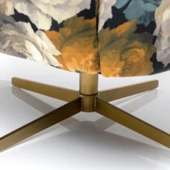 Draaistoel Met Bloempatroon -Zuiver Verkoop kare design peony draaistoel met bloempatroon 09