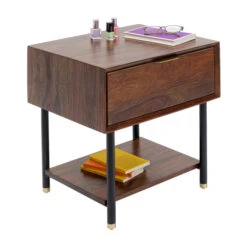 Nachtkastje Van Sheeshamhout -Zuiver Verkoop kare design ravello nachtkastje van sheeshamhout 03