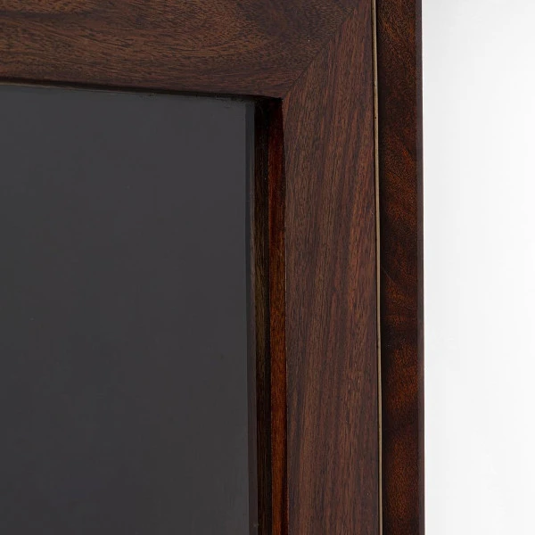 Smalle Vitrinekast Sheeshamhout 10 Smalle Vitrinekast Sheeshamhout - Afbeelding 8