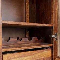 Wijnkast Van Sheesham En Glas -Zuiver Verkoop kare design ravello wijnkast van sheesham en glas 010