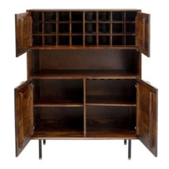 Wijnkast Van Sheeshamhout -Zuiver Verkoop kare design ravello wijnkast van sheeshamhout 04