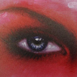 Kleurrijk Portret -Zuiver Verkoop kare design red eye lady kleurrijk portret 03