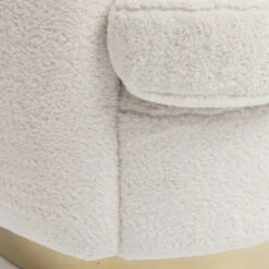 Ronde Teddy Fauteuil Wit -Zuiver Verkoop kare design silhouette fur teddy fauteuil wit 06