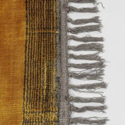 Goudgeel Vloerkleed -Zuiver Verkoop kare design soleil goudgeel vloerkleed 02