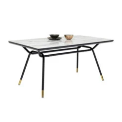 Retro Eettafel Marmer Look 14 Retro Eettafel Marmer Look -Zuiver Verkoop kare design south beach retro eettafel met marmer 05