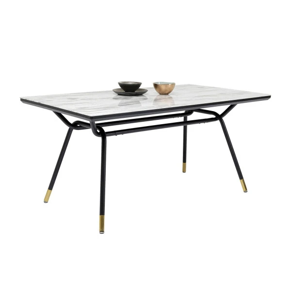 Retro Eettafel Marmer Look 5 Retro Eettafel Marmer Look - Afbeelding 3