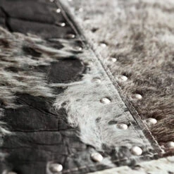 Koeienhuid Vloerkleed -Zuiver Verkoop kare design squares koeienhuid vloerkleed 08