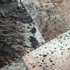 Koeienhuid Vloerkleed -Zuiver Verkoop kare design squares koeienhuid vloerkleed 09