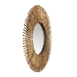 Grote Ronde Spiegel Hout -Zuiver Verkoop kare design sunlight wandspiegel met houten frame 02