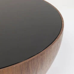 Ronde Bol Salontafel Walnoot -Zuiver Verkoop kare design tear drops walnut ronde salontafel walnoot 04