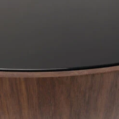 Ronde Bol Salontafel Walnoot -Zuiver Verkoop kare design tear drops walnut ronde salontafel walnoot 05