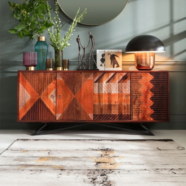 Houten Dressoir Indianen 4 Houten Dressoir Indianen - Afbeelding 2