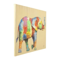 Wanddecoratie Van Kleurrijke Olifant -Zuiver Verkoop kare design touched wanddecoratie van kleurrijke olifant 03 1