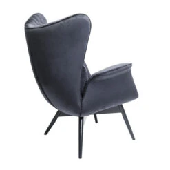 Design Oorfauteuil Fluweel -Zuiver Verkoop kare design tudor fluwelen oor fauteuil grijs 03